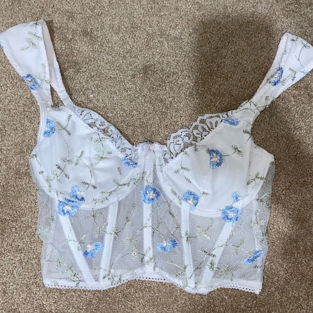 Floral Lace Corset Top